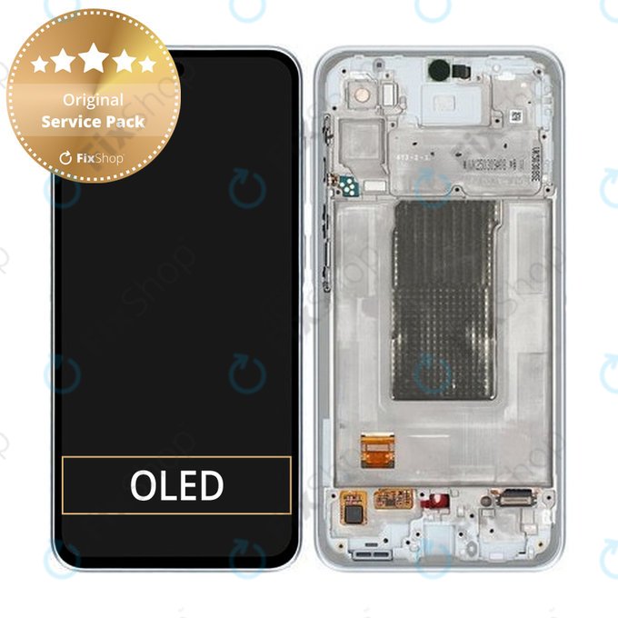 Samsung Galaxy A36 A366E - LCD zaslon + steklo na dotik + okvir (Awesome Grey) - GH82-36841B Genuine Service Pack