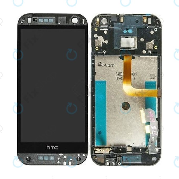 HTC One Mini 2 (M8MINI) - LCD zaslon + steklo na dotik + okvir (Gunmetal Gray) - 80H01911-00 Genuine Service Pack