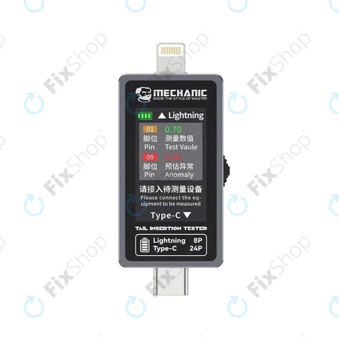 Mechanic T-824 - Tester za priključek za polnjenje
