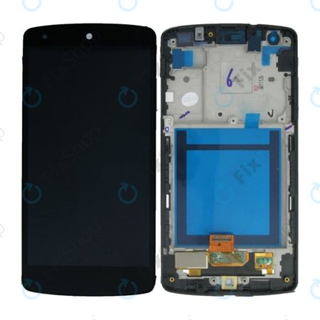 LG Nexus 5 D821 - LCD zaslon + steklo na dotik + okvir (Black) TFT