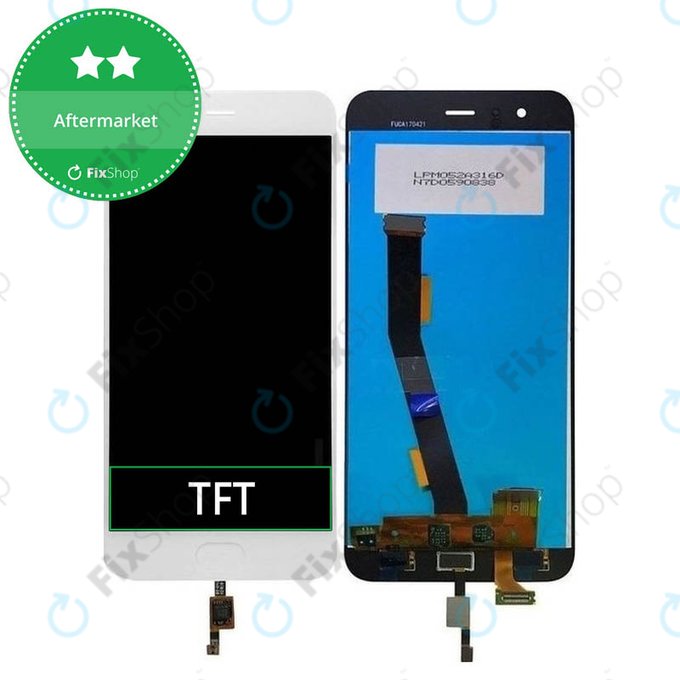 Xiaomi Mi 6 - LCD zaslon + steklo na dotik (White) TFT