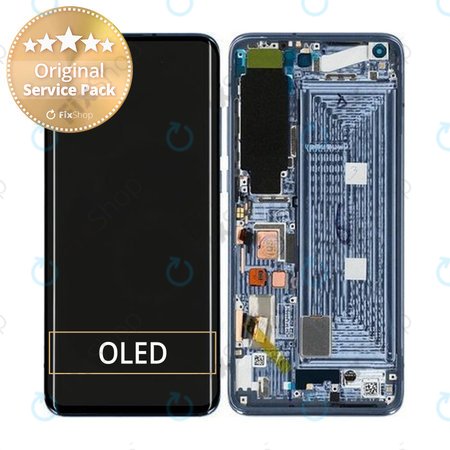 Xiaomi Mi 10 Pro 5G - LCD zaslon + steklo na dotik + okvir (Solstice Grey) - 56000400J100, 56000J00J200 Genuine Service Pack