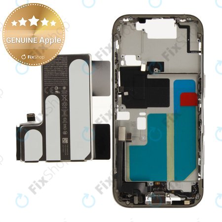 Srednji okvir z baterijo za iPhone 16 Pro | Natural Titanium | ZD076-00692 | Genuine Apple