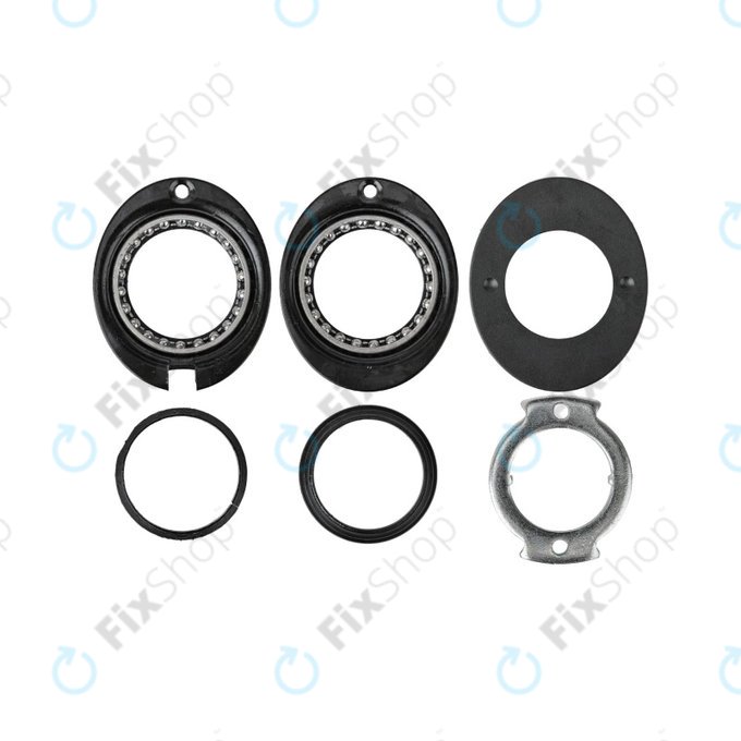 Xiaomi Mi Electric Scooter 1S, 2 M365, Essential, Pro, Pro 2 - Komplet Ležajev / Zavor / Pokrov Sprednje Vilice (Black)