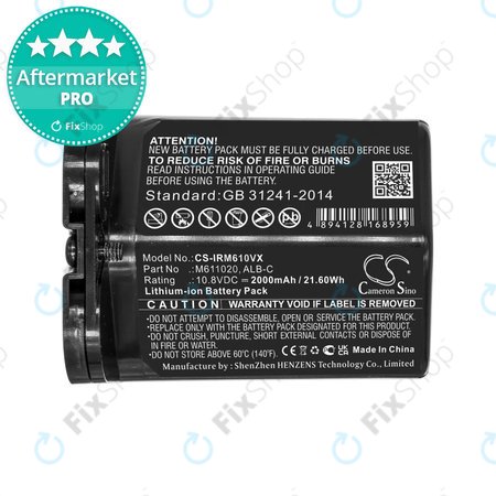 iRobot Braava jet m6 - Baterija ALB-C, M611020 Li-Ion 10.8V 2000mAh HQ