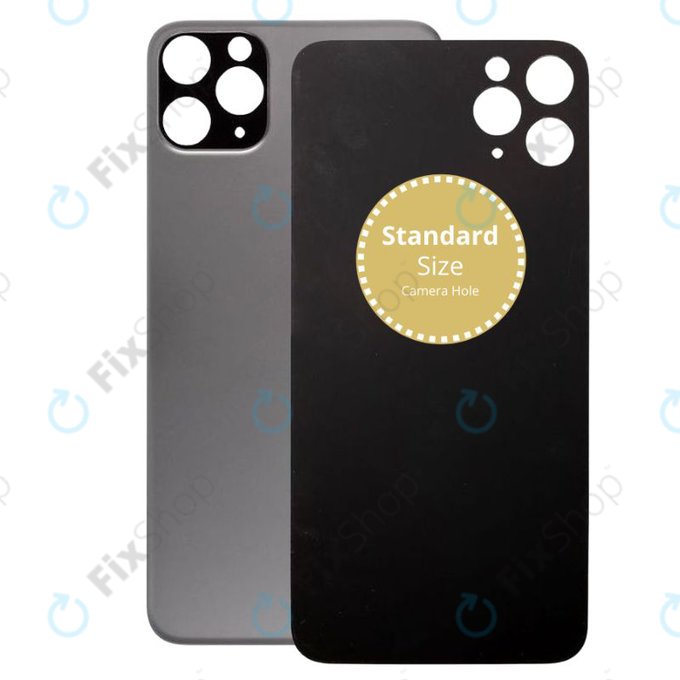 Apple iPhone 11 Pro Max - steklo zadnjega ohišja (Space Gray)