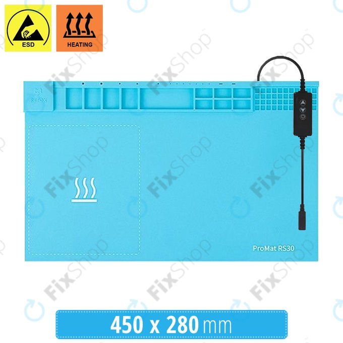 Refox ProMat RS30 - Termalna podloga za odstranjevanje LCD zaslonov - 45 x 28 cm