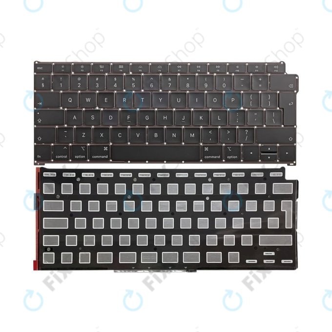 Apple MacBook Air 13" A1932 (2018 - 2019) - Tipkovnica + osvetlitev ozadja UK/EU