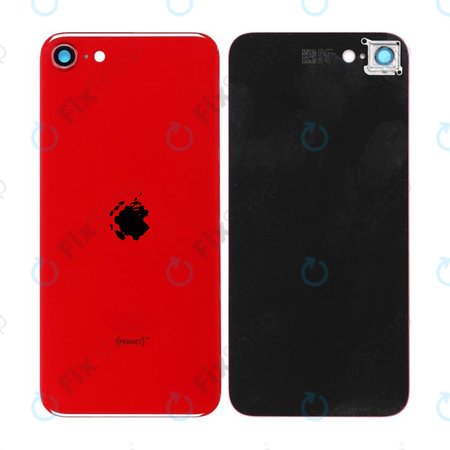 Apple iPhone SE (2nd Gen 2020) - Steklo zadnjega ohišja + steklo zadnje kamere (Red)