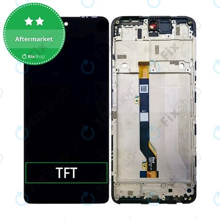 Infinix Hot 30 X6831 - LCD zaslon + steklo na dotik + okvir (Racing Black) TFT