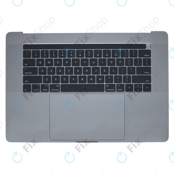 Apple MacBook Pro 15" A1707 (Late 2016 - Mid 2017) - Tipkovnica z zgornjim okvirjem + tipkovnica US + mikrofon + Trackpad + zvočniki (Space Grey)