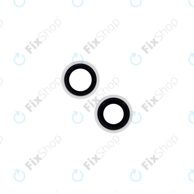 Apple iPhone 14, 14 Plus - Steklo za zadnjo kamero z okvirjem (Starlight) - 2 kosa