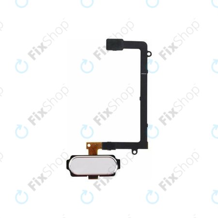 Samsung Galaxy S6 Edge G925F - Gumb Domov (White Pearl) - GH96-08253B Genuine Service Pack
