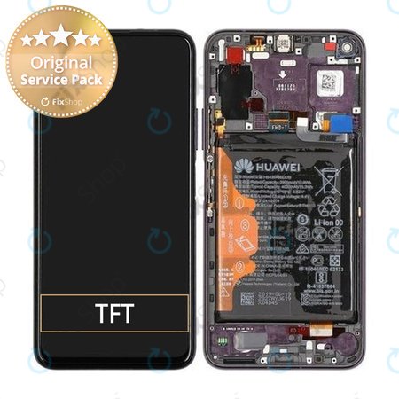 Huawei Honor 20 Pro - LCD zaslon + steklo na dotik + okvir + baterija (Purple) - 02352VKJ Genuine Service Pack