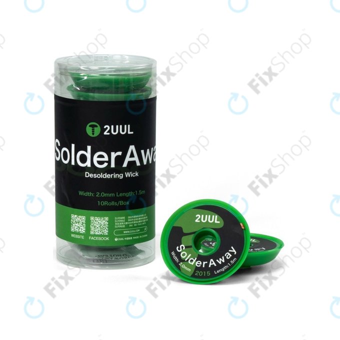 Pletenica za odstranjevanje spajke, Solder Vampire, 2UUL DW11, 10 kolutov/škatla