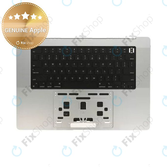 Zgornji okvir tipkovnice za MacBook Pro 16" A2780 (2023), US tipkovnico in baterijo, Silver, 661-32190, Genuine Apple