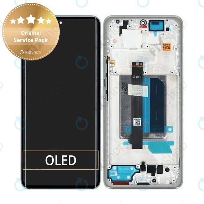 Xiaomi Redmi Note 14 Pro+ 5G 24094RAD4G - LCD zaslon + steklo na dotik + okvir (Frost Blue) - 5600170O16U00 Genuine Service Pack