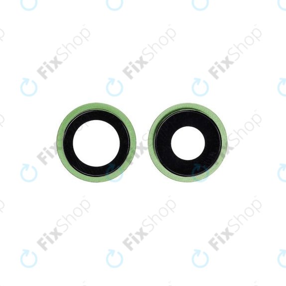 Apple iPhone 12, 12 Mini - Steklo zadnje kamere z okvirjem (Green) - 2 kosa