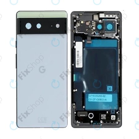 Google Pixel 6 - Zadnje ohišje (Sorta Seafoam) - G949-00179-01 Genuine Service Pack