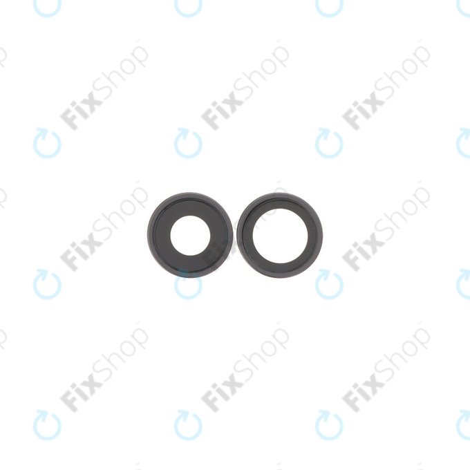 Apple iPhone 17 - Steklo zadnje kamere z okvirjem (Black) - 2 kosa