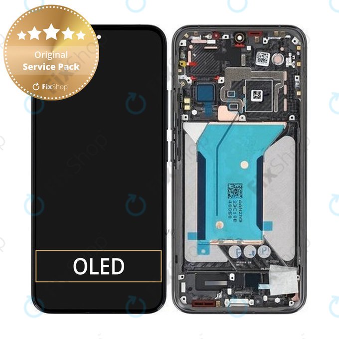 Xiaomi 14 23127PN0CC - LCD zaslon + steklo na dotik + okvir (Black) - 56000400N300 Genuine Service Pack