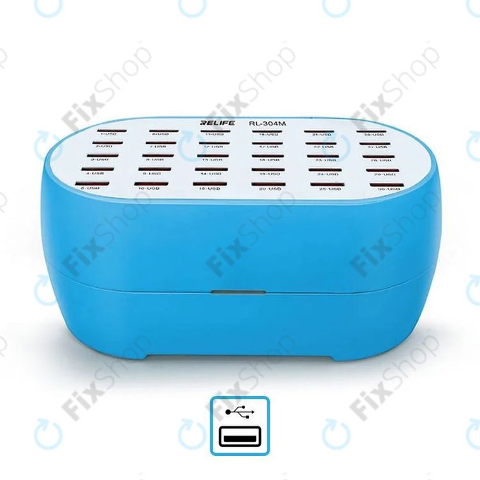 Relife RL-304M - Smart servisna polnilna postaja - 30x USB / 160 W
