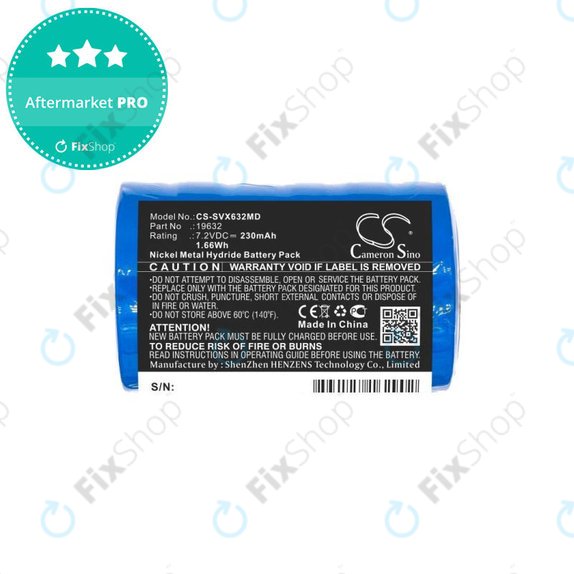 Baterija za Servox Digital XI Speech, Servox Speech, 230mAh, Ni-MH, 7.2V, 19632, HQ