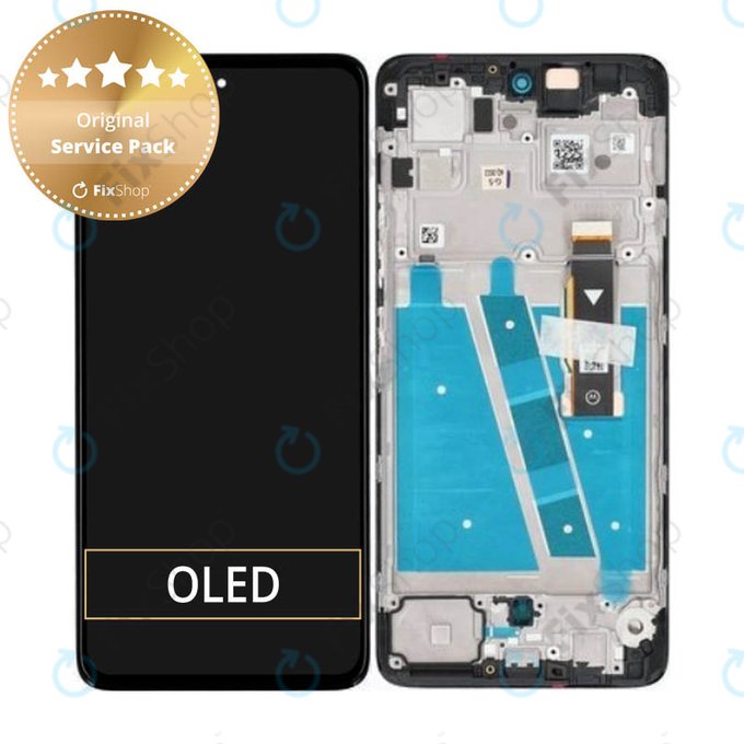 Motorola Moto G72 XT2255 - LCD zaslon + steklo na dotik + okvir (Meteorite Grey) - 5D68C21701 Genuine Service Pack
