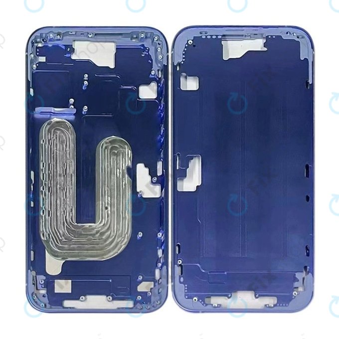 Apple iPhone 16 Plus - Srednji okvir + Gumbi za vklop + Glasnost (Ultramarine)