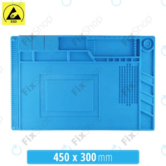 ESD Antistatična, toplotno odporna silikonska podloga - 45 x 30cm