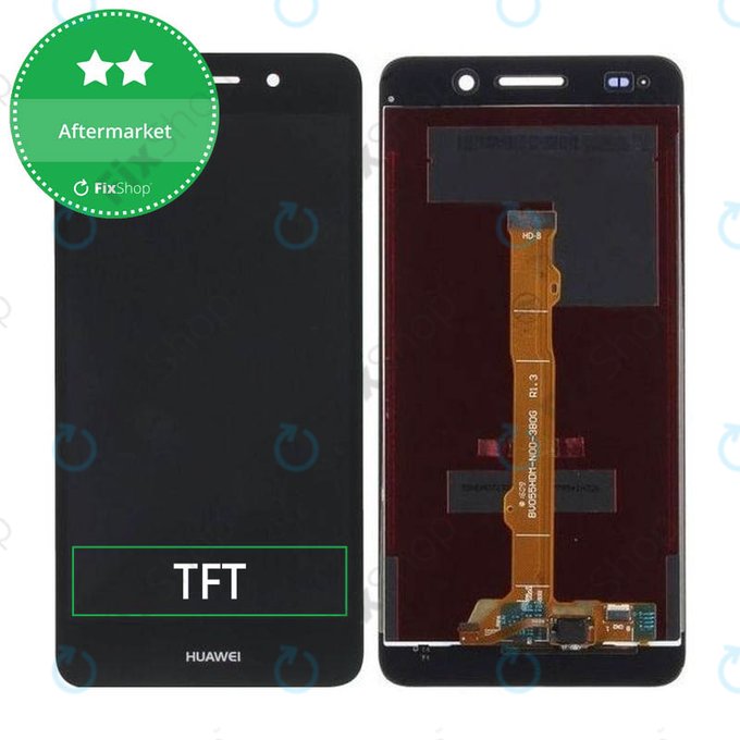 Huawei Y6 II, Honor 5A - LCD zaslon + steklo na dotik (Black) TFT