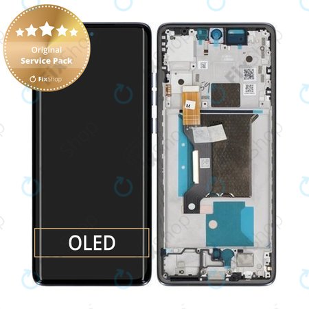 Motorola Edge 60 Fusion - LCD zaslon + steklo na dotik + okvir (Slipstream) - 5D68C29878 Genuine Service Pack
