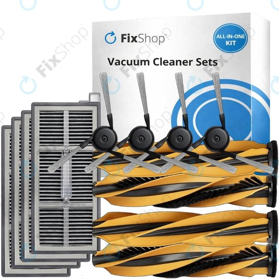 Komplet nadomestnih delov za Mova Z60 Ultra Roller (2 para glavnih krtač, 4x Filter, 4x Stranska krtača)