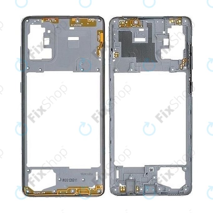 Samsung Galaxy A71 A715F - Middle Frame (Prism Crush Silver) - GH98-44756B Genuine Service Pack