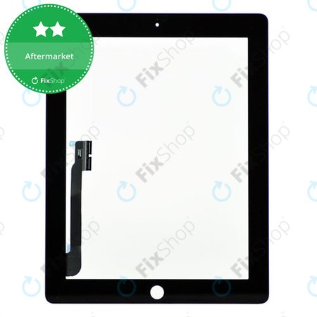 Apple iPad 3, iPad 4 - Touch Glass (Black)