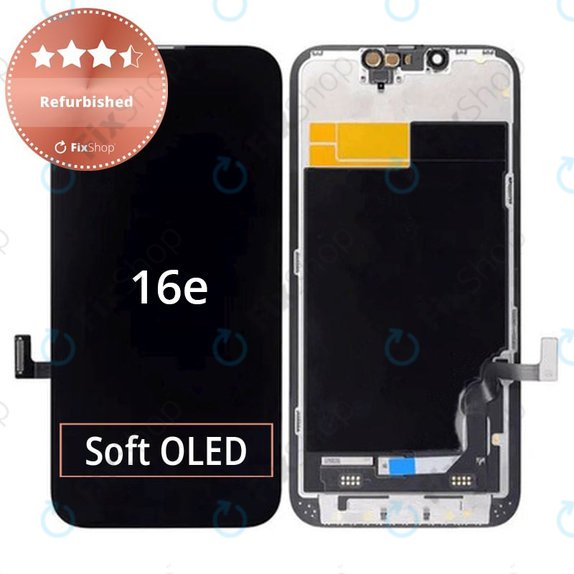 Zaslon za iPhone 16e, Steklo na dotik z okvirjem, Refurbished