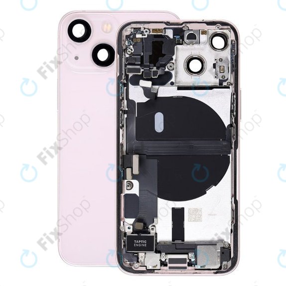 Apple iPhone 13 Mini - Zadnje ohišje z majhnimi deli (Pink)