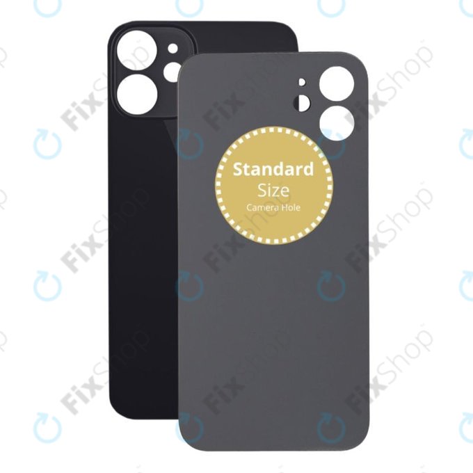 Apple iPhone 12 Mini - Steklo zadnjega ohišja (Black)