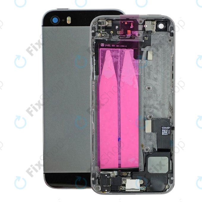 Apple iPhone SE - zadnje ohišje z majhnimi deli (Space Grey)