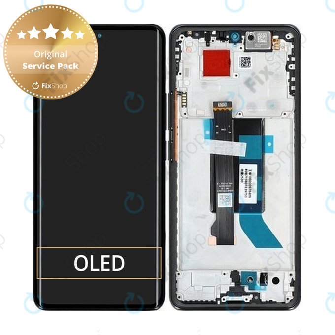 Xiaomi Poco X7 24095PCADG - LCD zaslon + steklo na dotik + okvir (Black) - 5600010O16P00 Genuine Service Pack