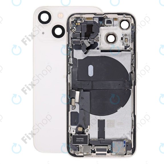 Apple iPhone 13 Mini - zadnje ohišje z majhnimi deli (Starlight)
