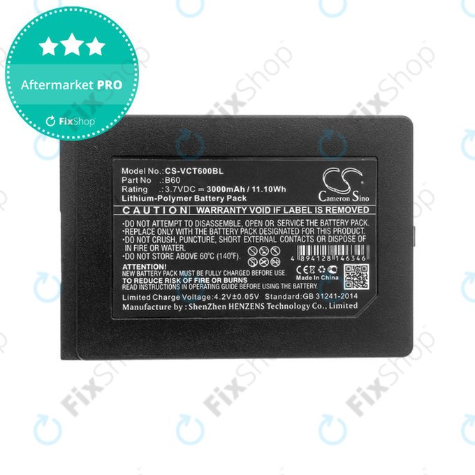 Baterija za Vectron Mobilepro 3, Vectron Mobilepro III, 3000mAh, Li-Pol, 3.7V, B60, HQ