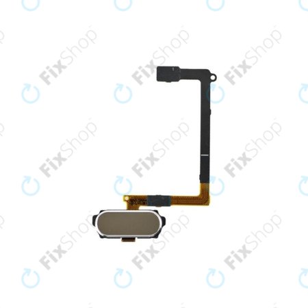 Samsung Galaxy S6 G920F - Home Buttons + Flex Cable (Gold Platinum) - GH96-08166C Genuine Service Pack