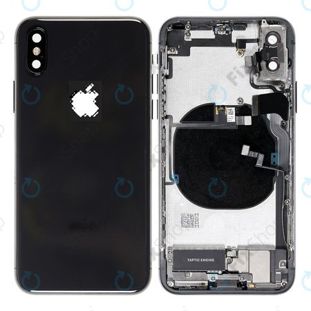 Apple iPhone XS - zadnje ohišje z majhnimi deli (Space Grey)
