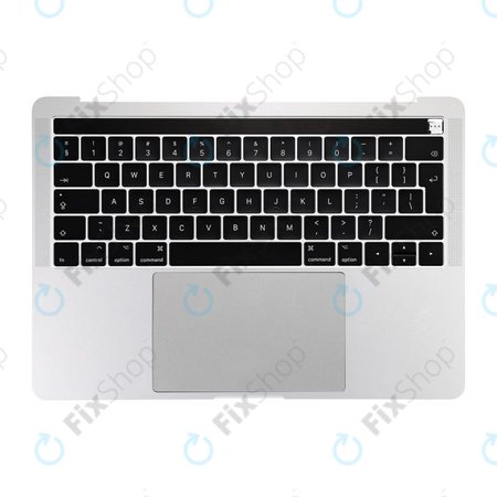 Apple MacBook Pro 13" A1706 (Late 2016 - Mid 2017) - Tipkovnica z zgornjim okvirjem + tipkovnica UK + mikrofon + Trackpad + zvočniki (Silver)