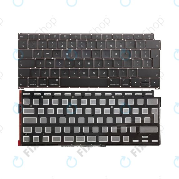 Apple MacBook Air 13" A1932 (2018 - 2019) - Tipkovnica + osvetlitev ozadja UK/EU