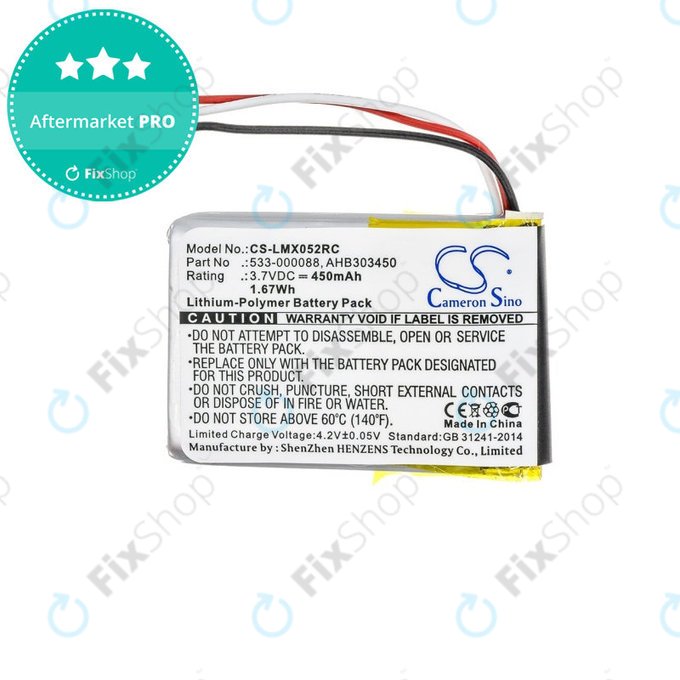 Baterija za Logitech MX Master, 450mAh, Li-Pol, 3.7V, AHB303450, HQ