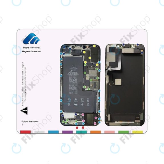 Magnetni organizator z vijaki s shemo (iPhone 11 Pro Max)