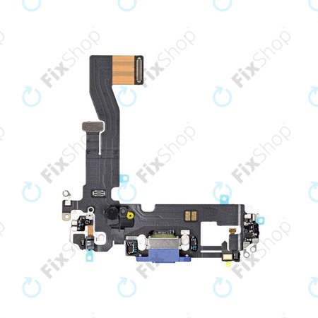 Apple iPhone 12, 12 Pro - Konektor za polnjenje + Flex kabel (Blue)