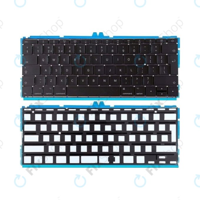 Apple MacBook 12" A1534 (Mid 2017) - Tipkovnica + osvetlitev ozadja UK